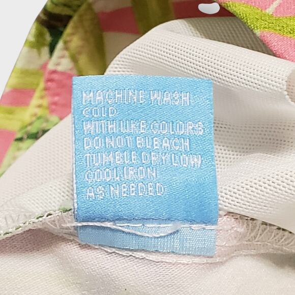 J. Mclaughlin Ivy Pant Pink Tropical Floral Sz 10 Crop Flare Pull On Stretch - Picture 8 of 12